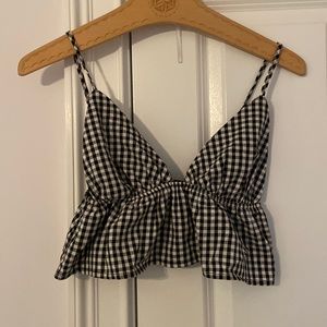 Gingham tank top
